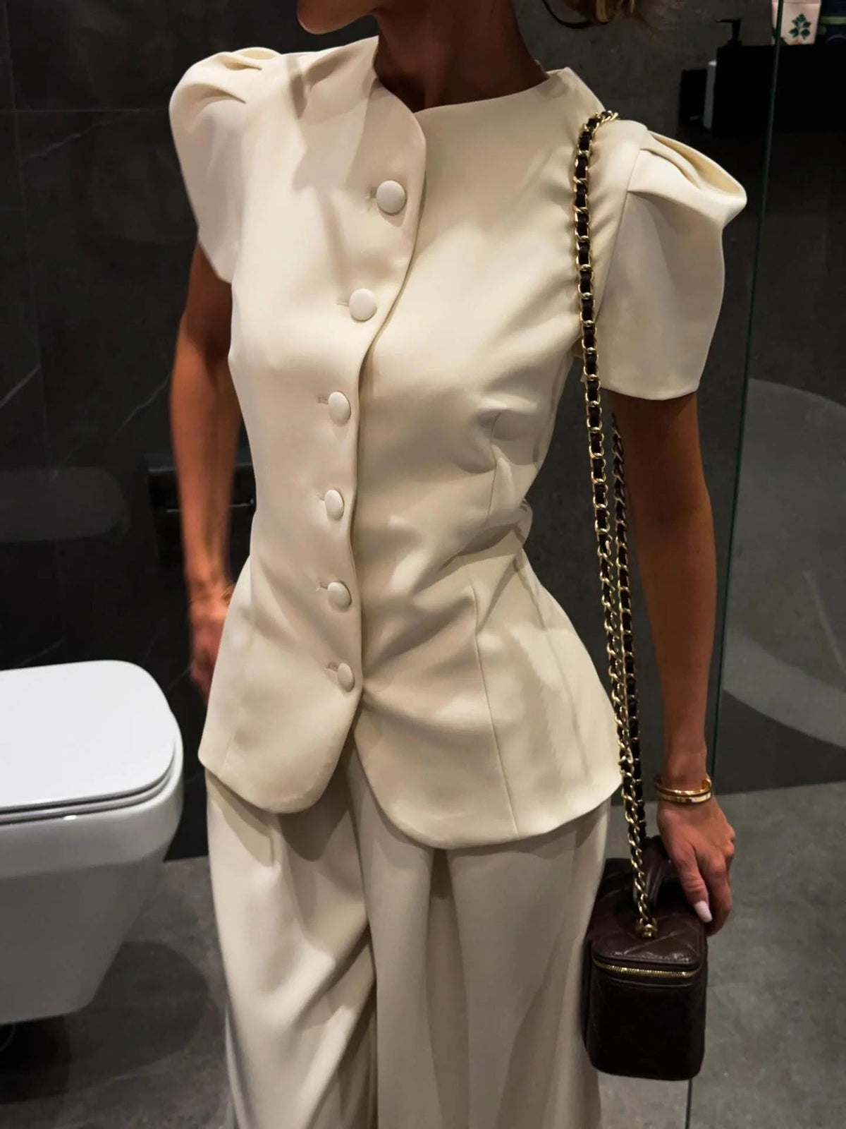 Elegant Vest and Pants Two-Piece Suit Set