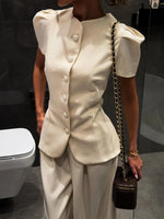 Elegant Vest and Pants Two-Piece Suit Set