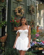 White Sleeveless Mini Dress