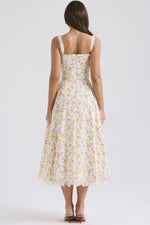 Dainty Floral Slip Midi Sundress