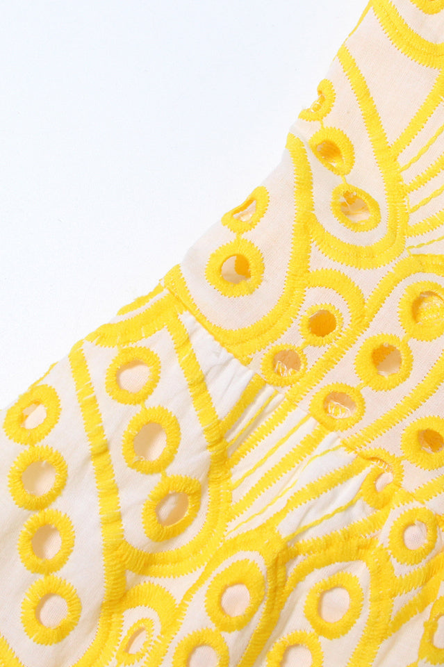 Crochet Lace Slip Maxi Dress