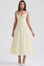Dainty Floral Slip Midi Sundress