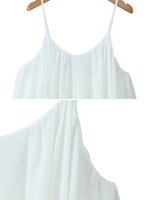 White Backless Slip Mini Dress