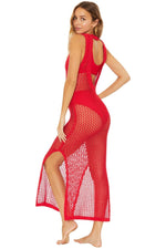 All-Matching Crochet Knit Beach Midi Dress