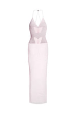 Butterfly Backless Midi Dress