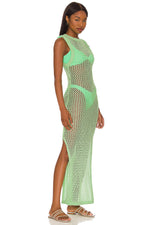 All-Matching Crochet Knit Beach Midi Dress
