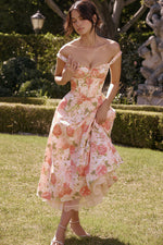 Dainty Floral Slip Midi Sundress