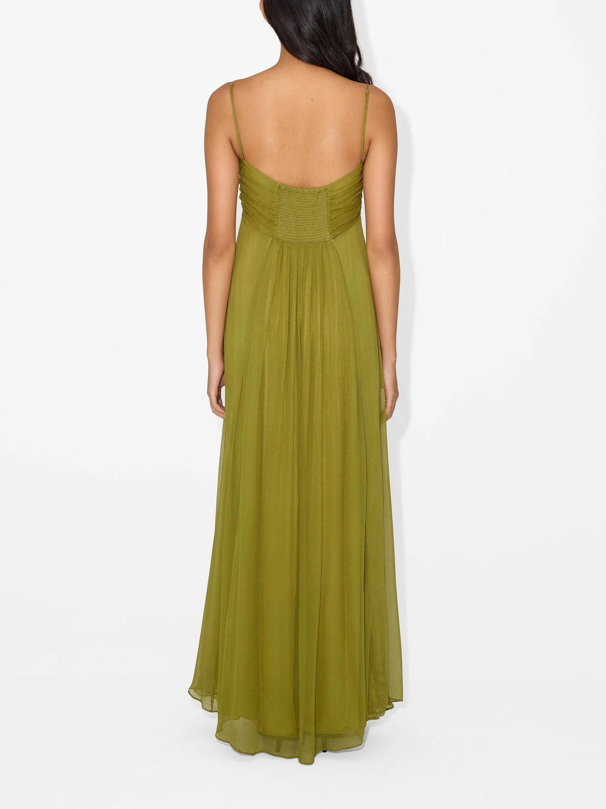 Olive Green Slip Maxi Dress