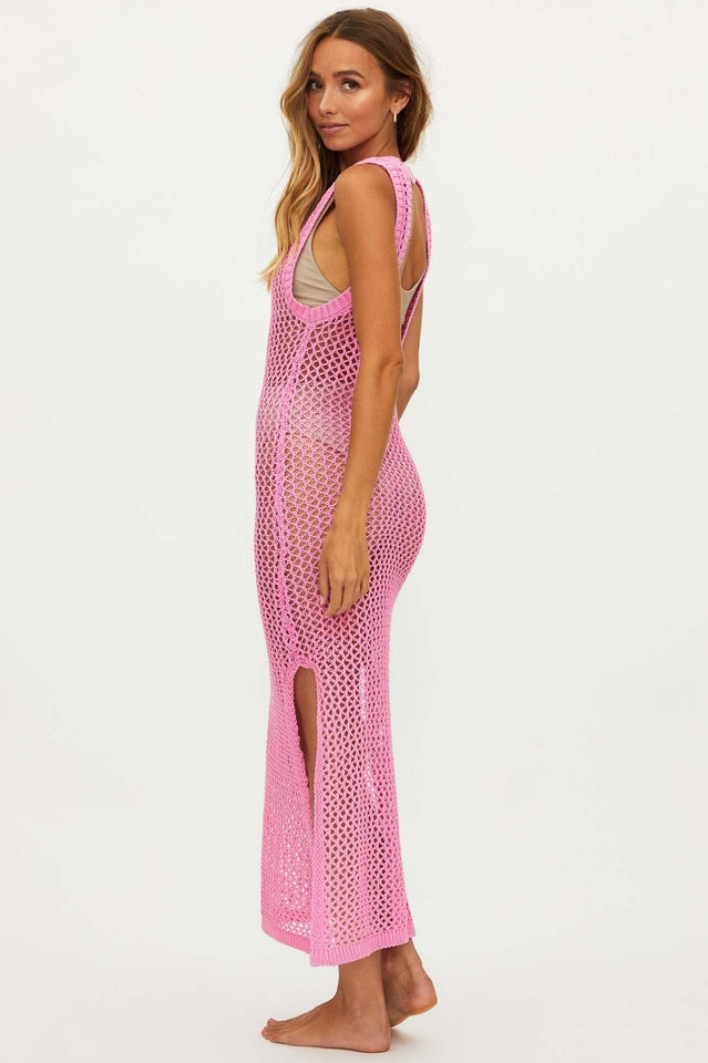 All-Matching Crochet Knit Beach Midi Dress