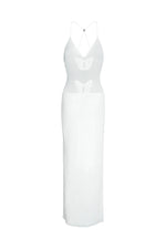 Butterfly Backless Midi Dress