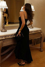 Glam Ruffled Front Ruched Gown