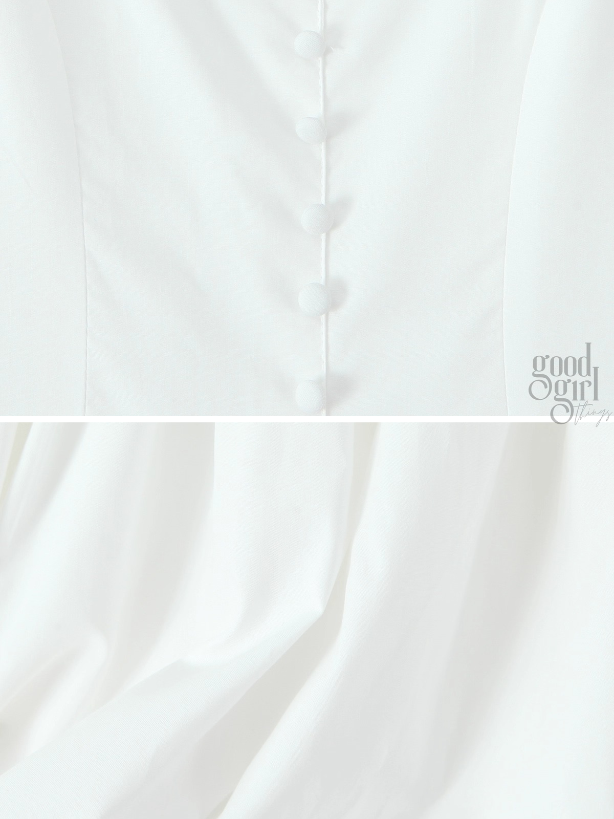 White Bow Detail Midi Dress