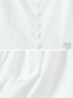 White Bow Detail Midi Dress