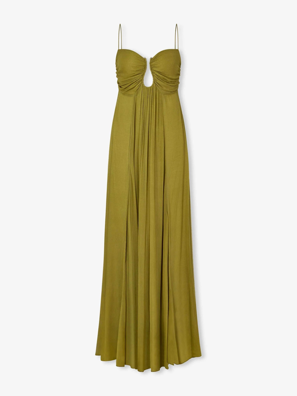 Olive Green Slip Maxi Dress