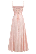 Vintage Floral Textured Slip Maxi Dress