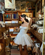White Sleeveless Mini Dress