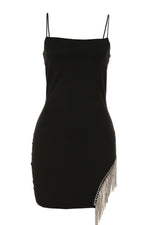 Chic Tassel Trim Bodycon Dress