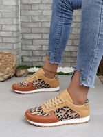 Comfortable Leopard Print Casual Sneakers