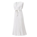 Sweet Ruffle Sleeve Chiffon Midi Dress