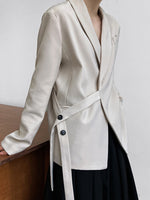 Sleek Side-Tie Blazer