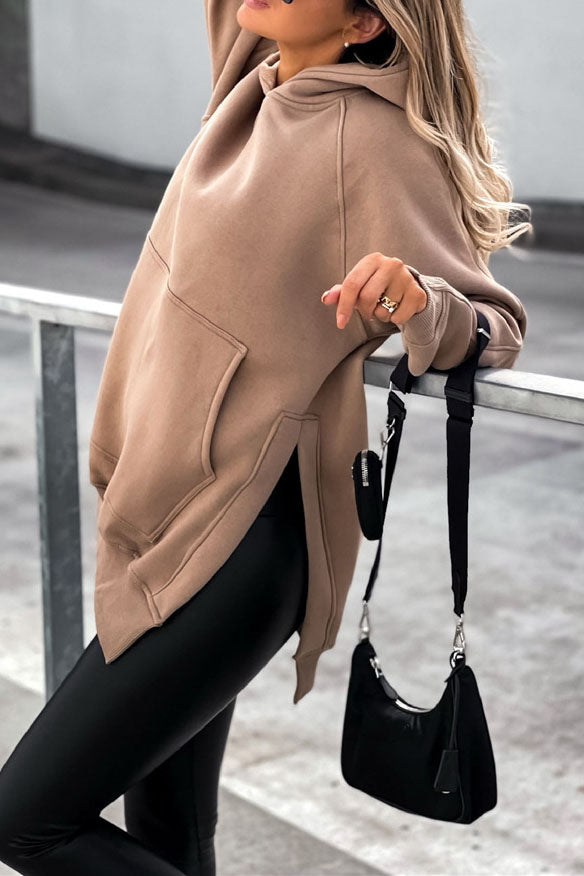 Oversized Kangaroo Pocket Hoodie Sweatshirt