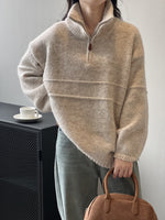 Comfy Half-Zip Turtleneck Sweater