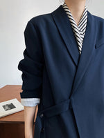 Sleek Side-Tie Blazer