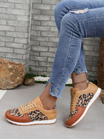 Comfortable Leopard Print Casual Sneakers