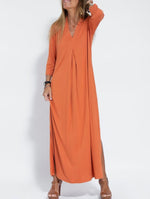 Casual Three-quarter Sleeve Sit Dress