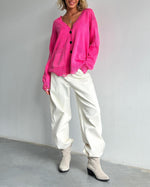 Distressed Front Button Down Cardigan