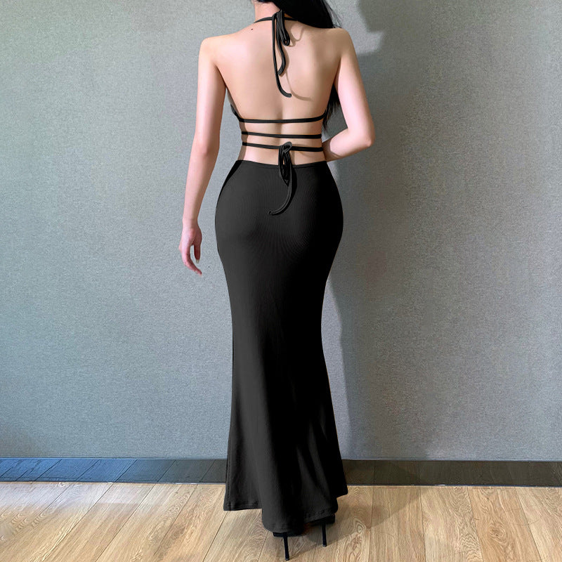 Elegant Bandage Bodycon Knitted Midi Dress