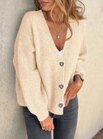 Chunky Knit Button Down Cardigan