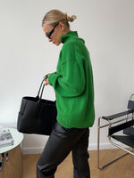 Solid Ribbed Edge Knit Pullover Sweater