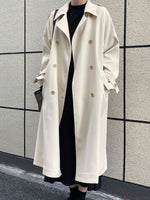 Double-Breasted Mid-Length Trench Coat