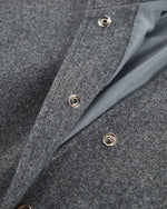 Heather Gray Oversized Wool Coat
