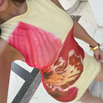 Orchid Print Sleeveless Mini Dress