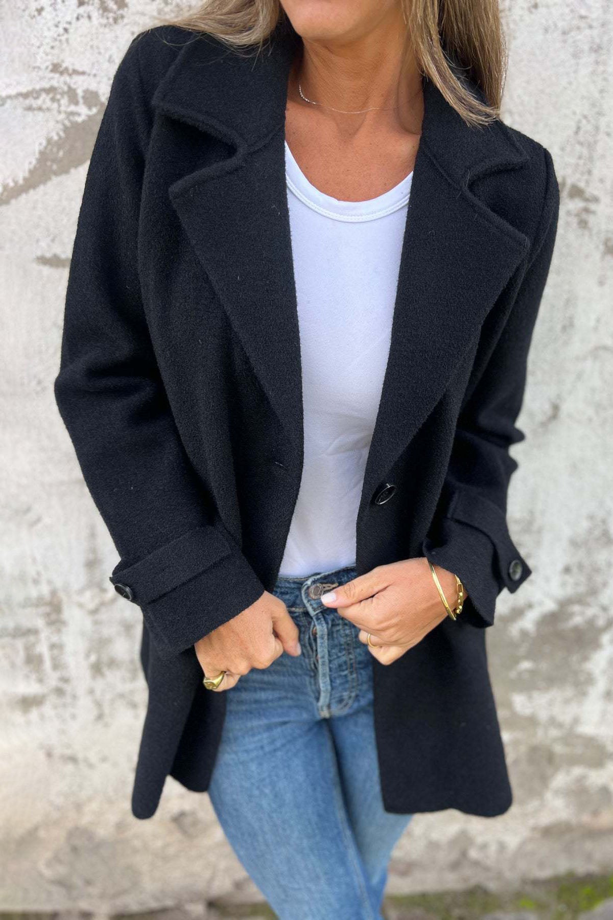Thermal Woolen Lapel Coat