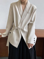 Sleek Side-Tie Blazer