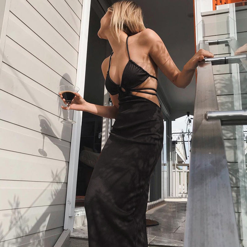 Elegant Bandage Bodycon Knitted Midi Dress