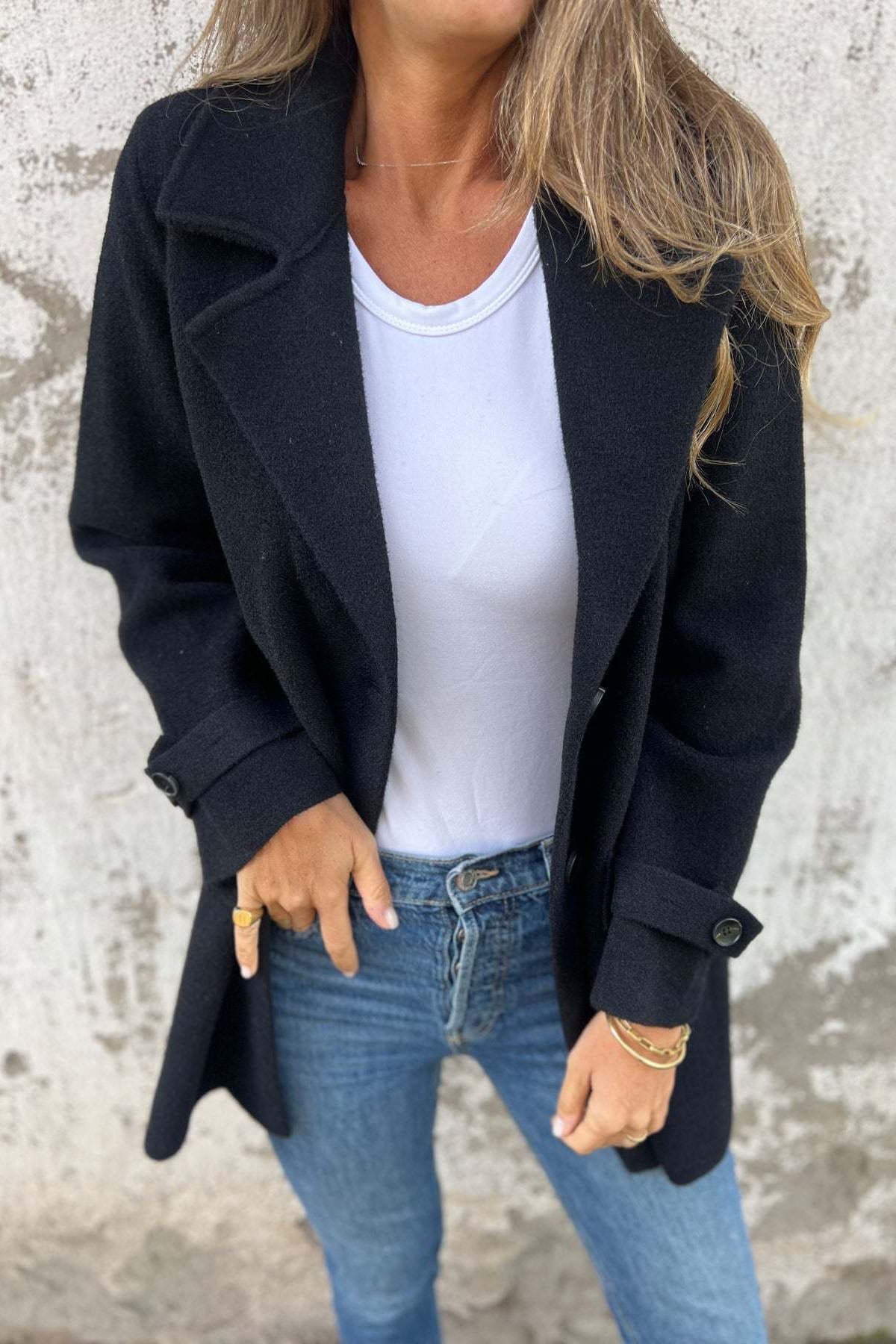 Thermal Woolen Lapel Coat