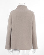 Khaki Double-Breasted Wool Coat