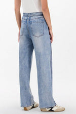 Light Blue Side-Striped Denim Jeans