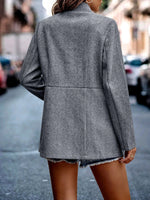 Heather Striped Woolen Jacket