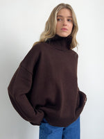 Solid Ribbed Edge Knit Pullover Sweater