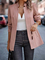 Heather Striped Woolen Jacket
