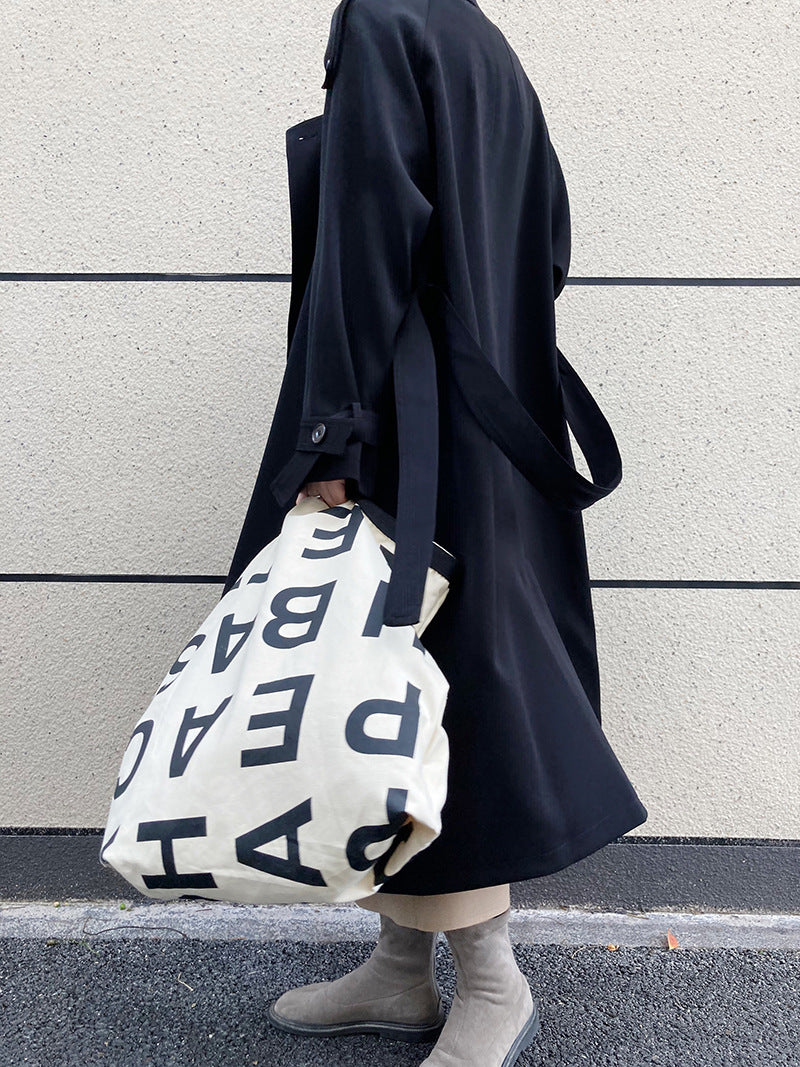 Double-Breasted Mid-Length Trench Coat