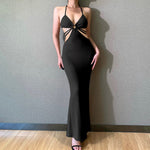 Elegant Bandage Bodycon Knitted Midi Dress