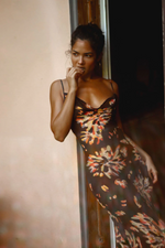 Black Floral Maxi Dress