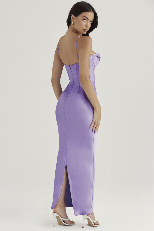 Chic Satin Slip Corset Dress