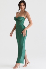 Chic Satin Slip Corset Dress
